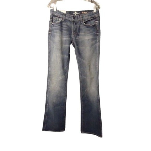7 Seven For All Mankind Bootcut Original Fit Jeans Womens Size 29 Blingy Butt